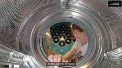 play Feststeckende Stiefschwester wird von Rettern in schmutziger Waschmaschine hart gefickt